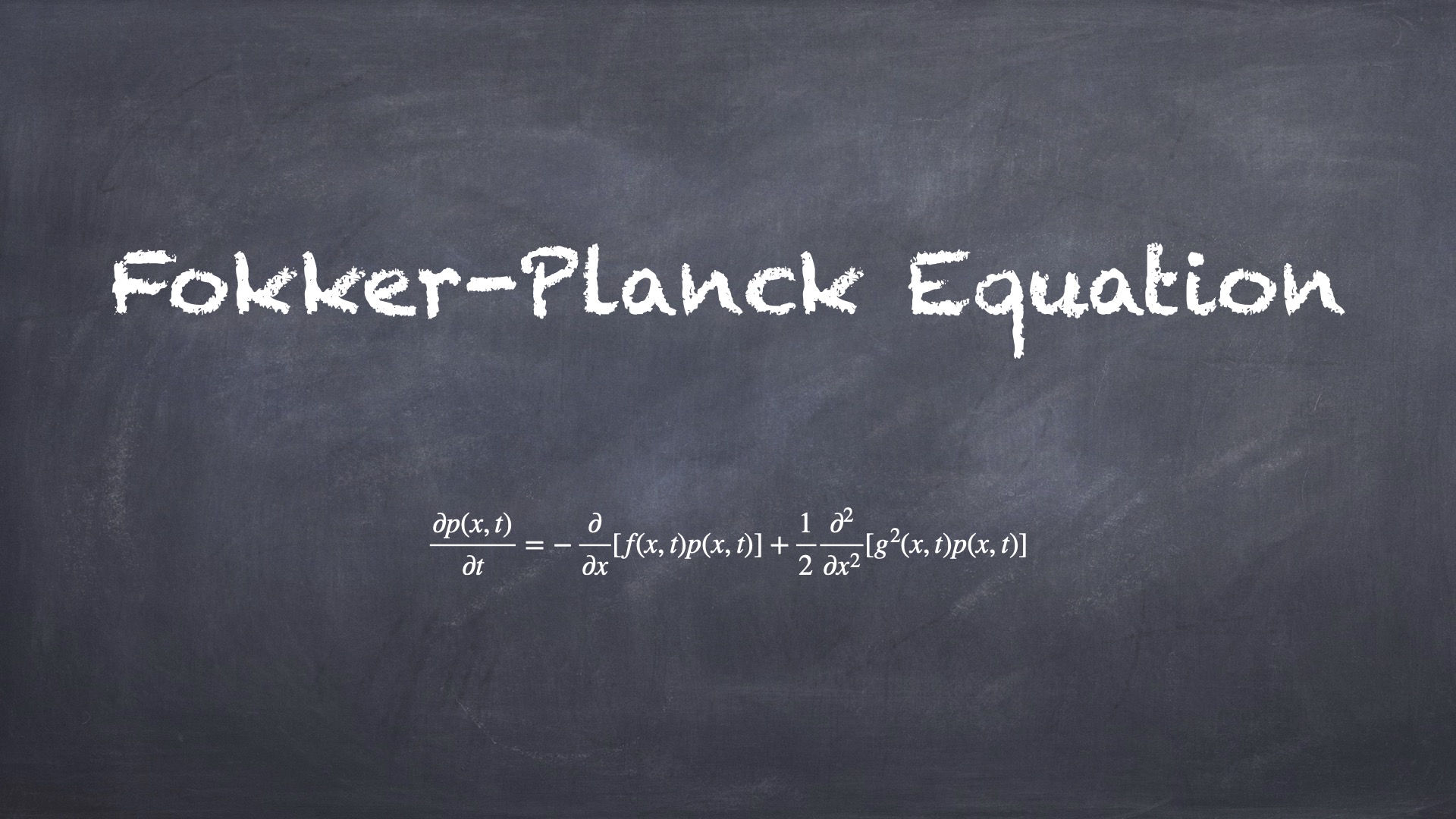 Fokker-Planck Equation