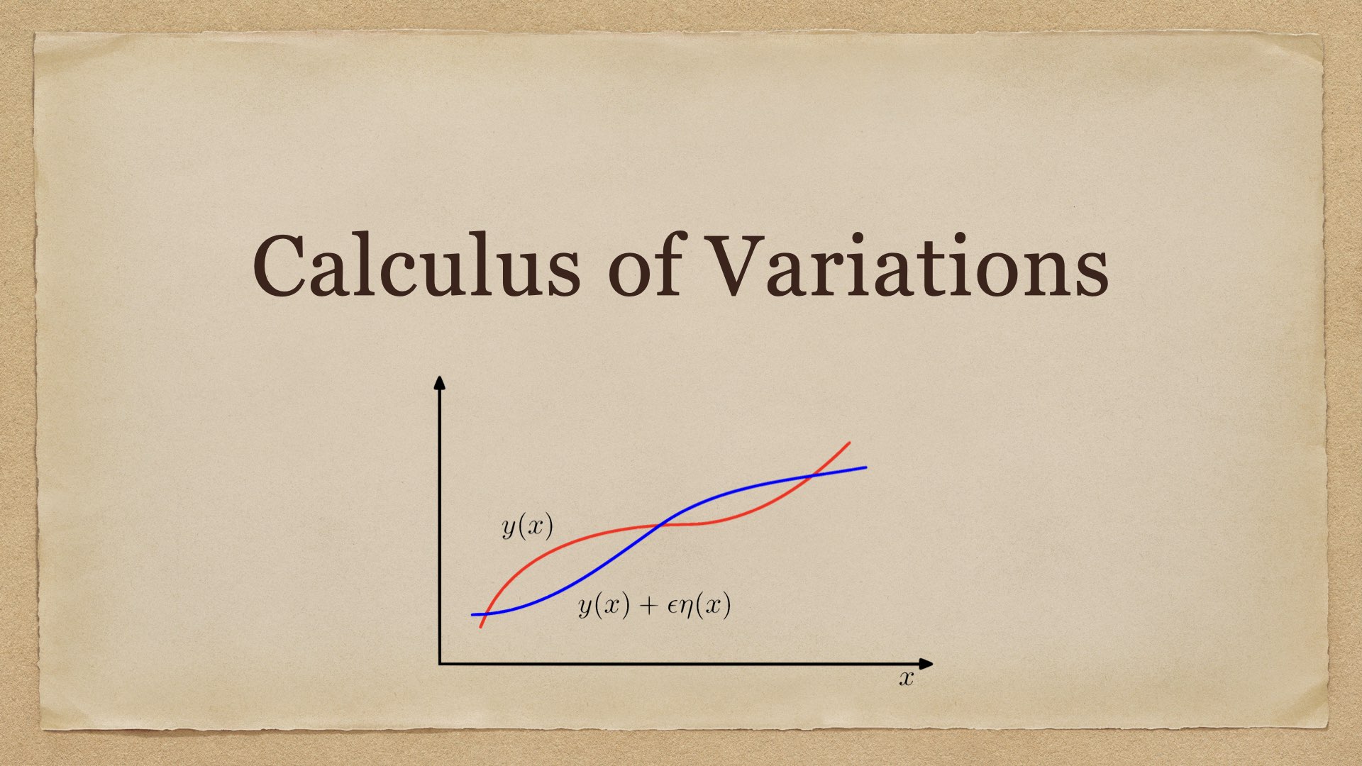 Calculus of Variations